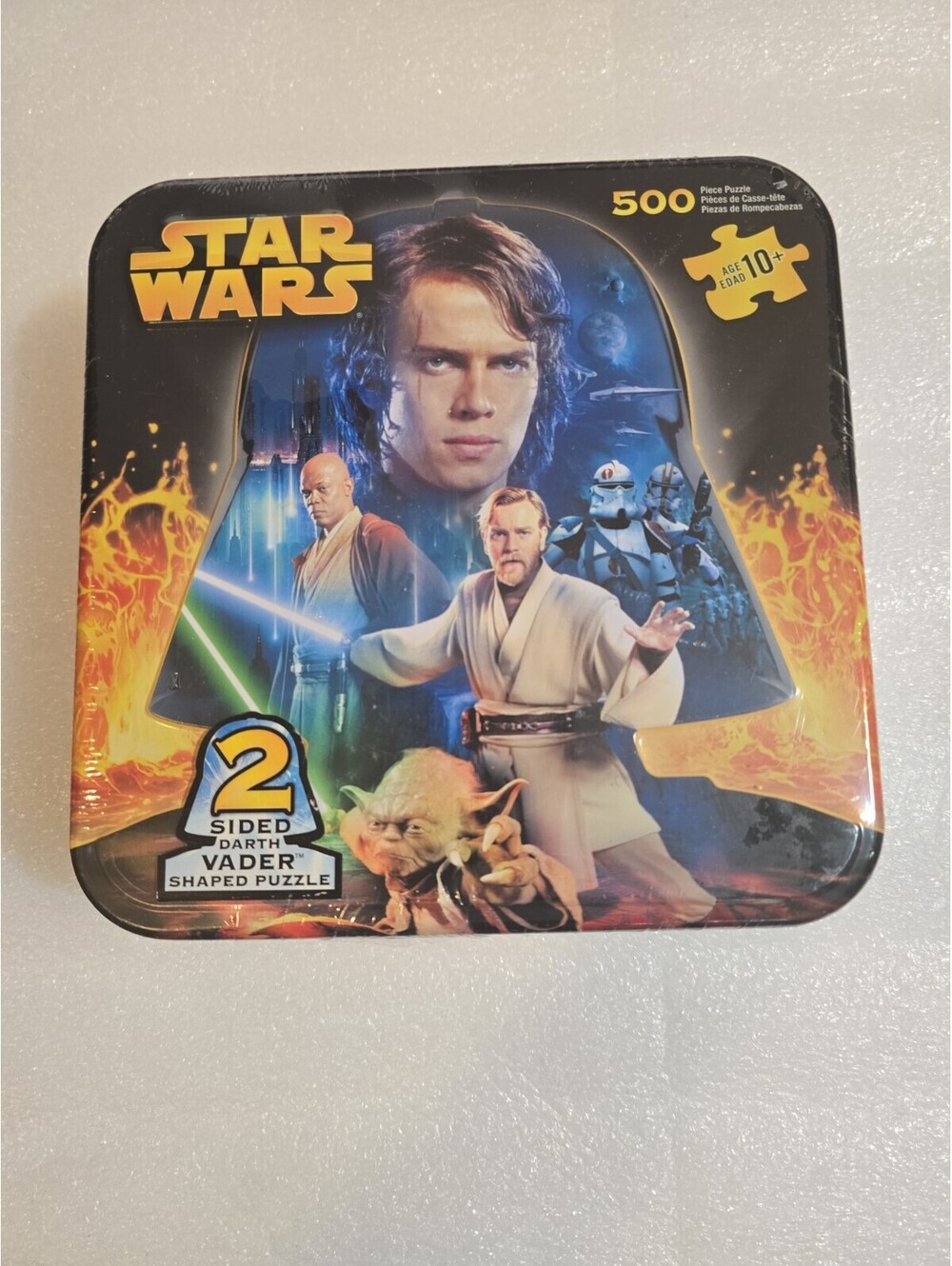 Star Wars 2 Sided Darth Vader Shaped Puzzle 500 Piece Collectible Tin Sealed